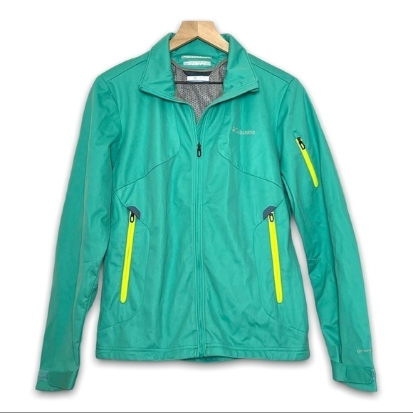 COLUMBIA Million Air Omni-Wick/Omni-Wind Soft Shell Jacket in Sea Green Size L - Picture 1 of 8